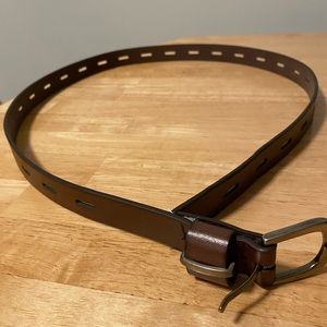 Croft & Barrow brown leather belt, size XL